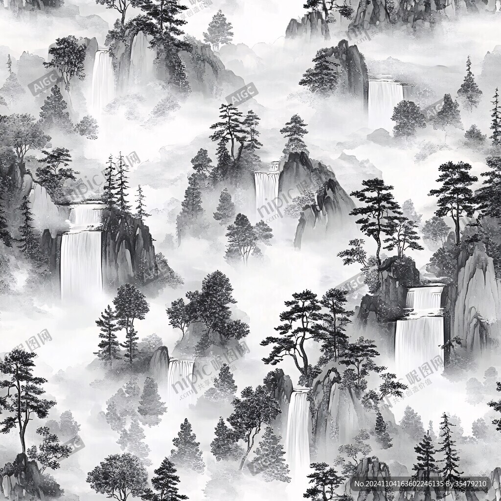 山水画壁纸墙纸