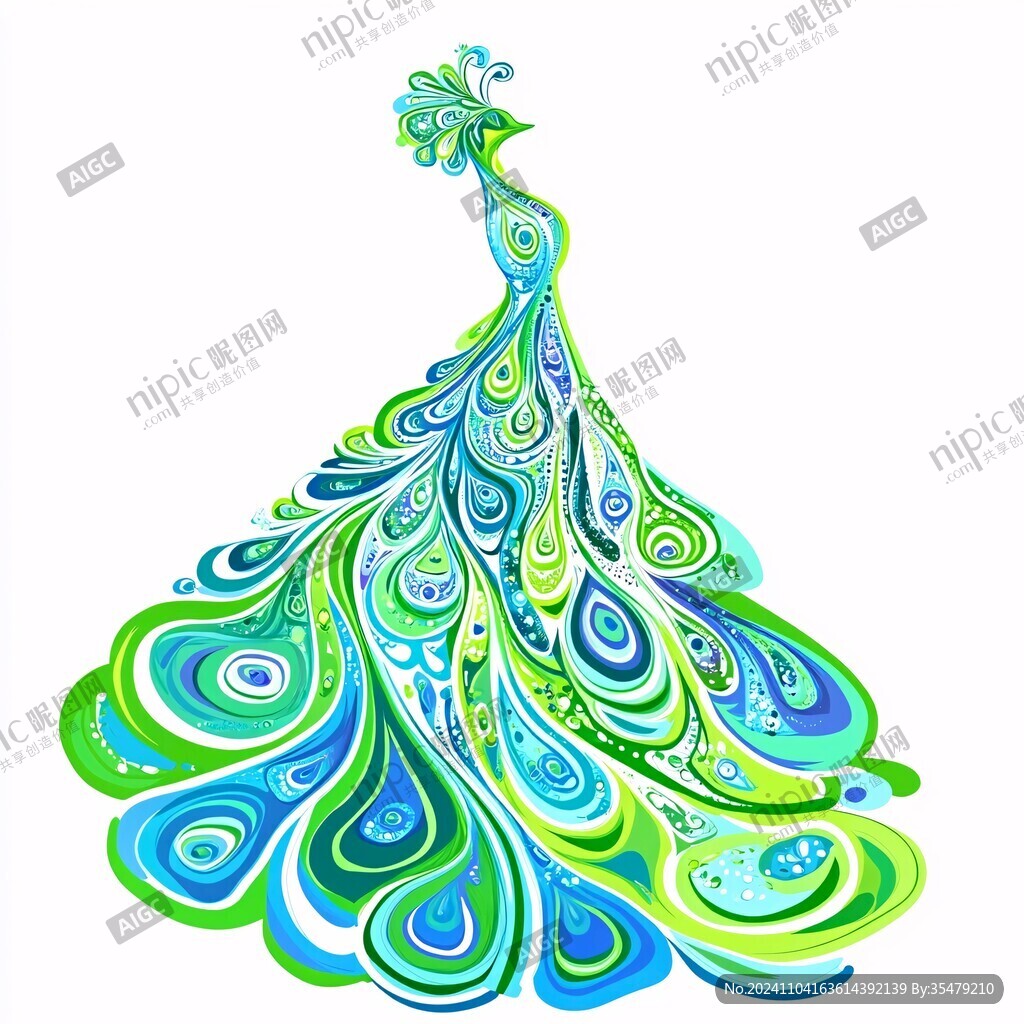 梦幻花纹大树