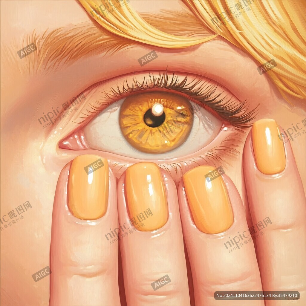 美女眼睛插画
