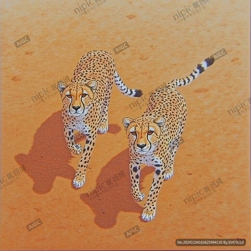 豹子立体画