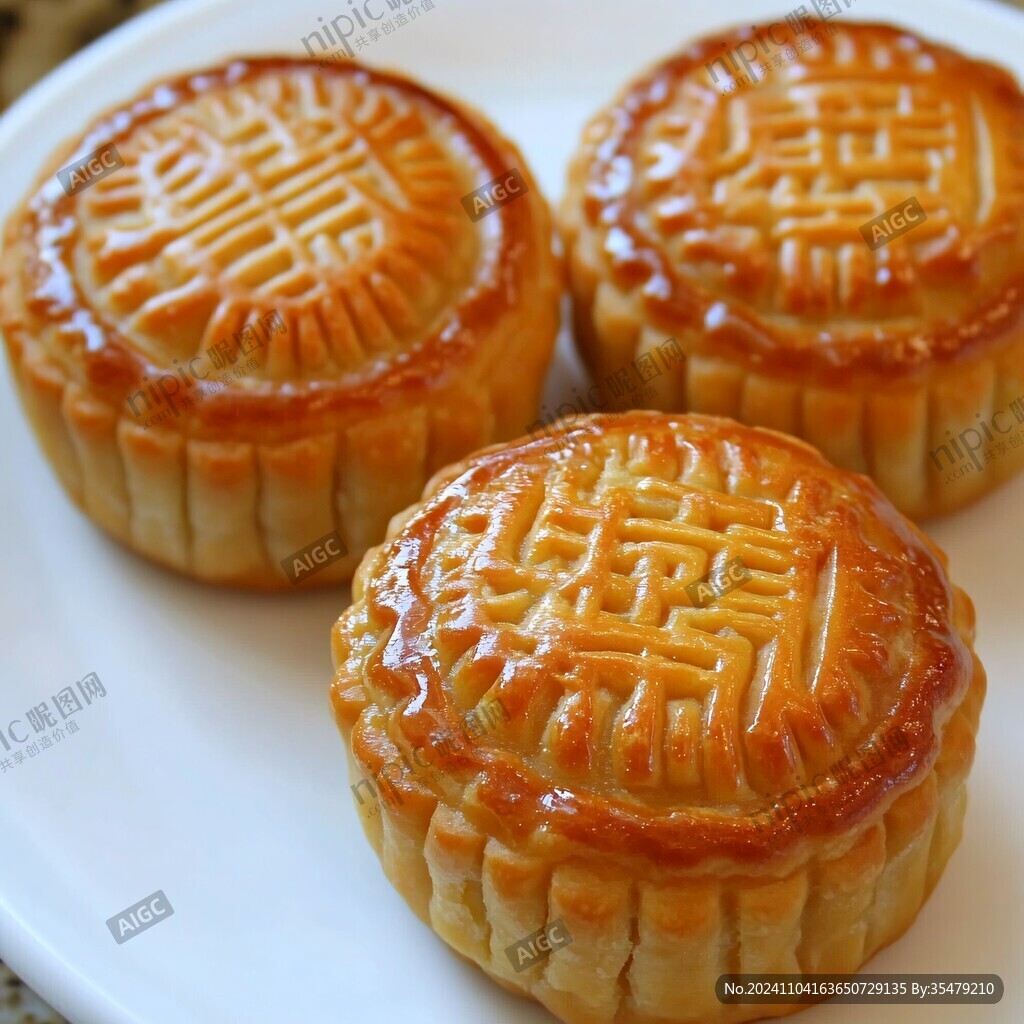 双簧莲蓉月饼