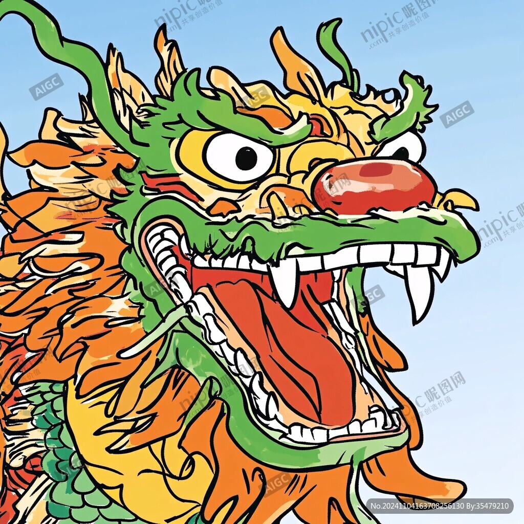 龙年手绘插画