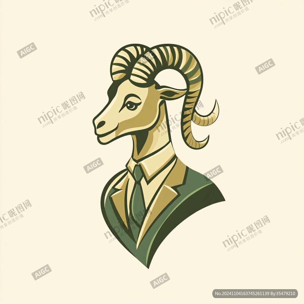 羊头logo设计