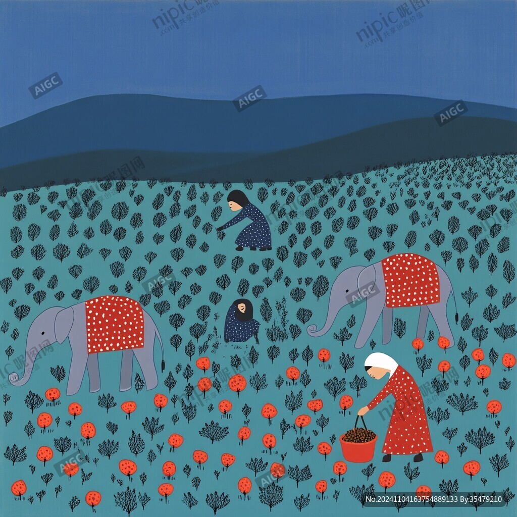 草原绘本插画