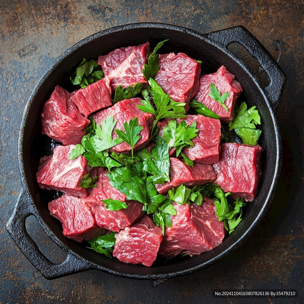 料理生食牛肉