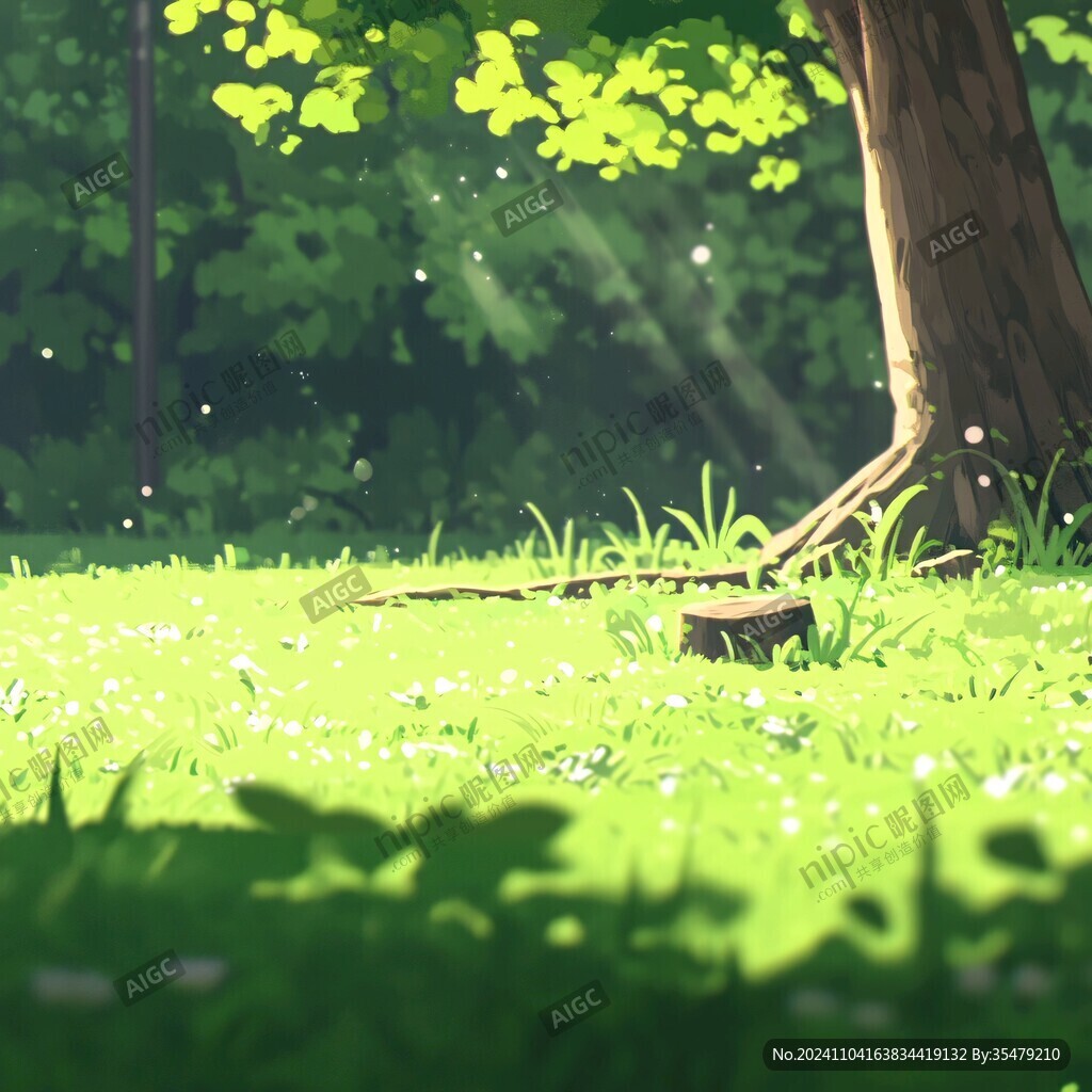 插画草坪