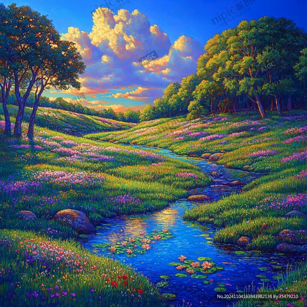 美丽风景油画