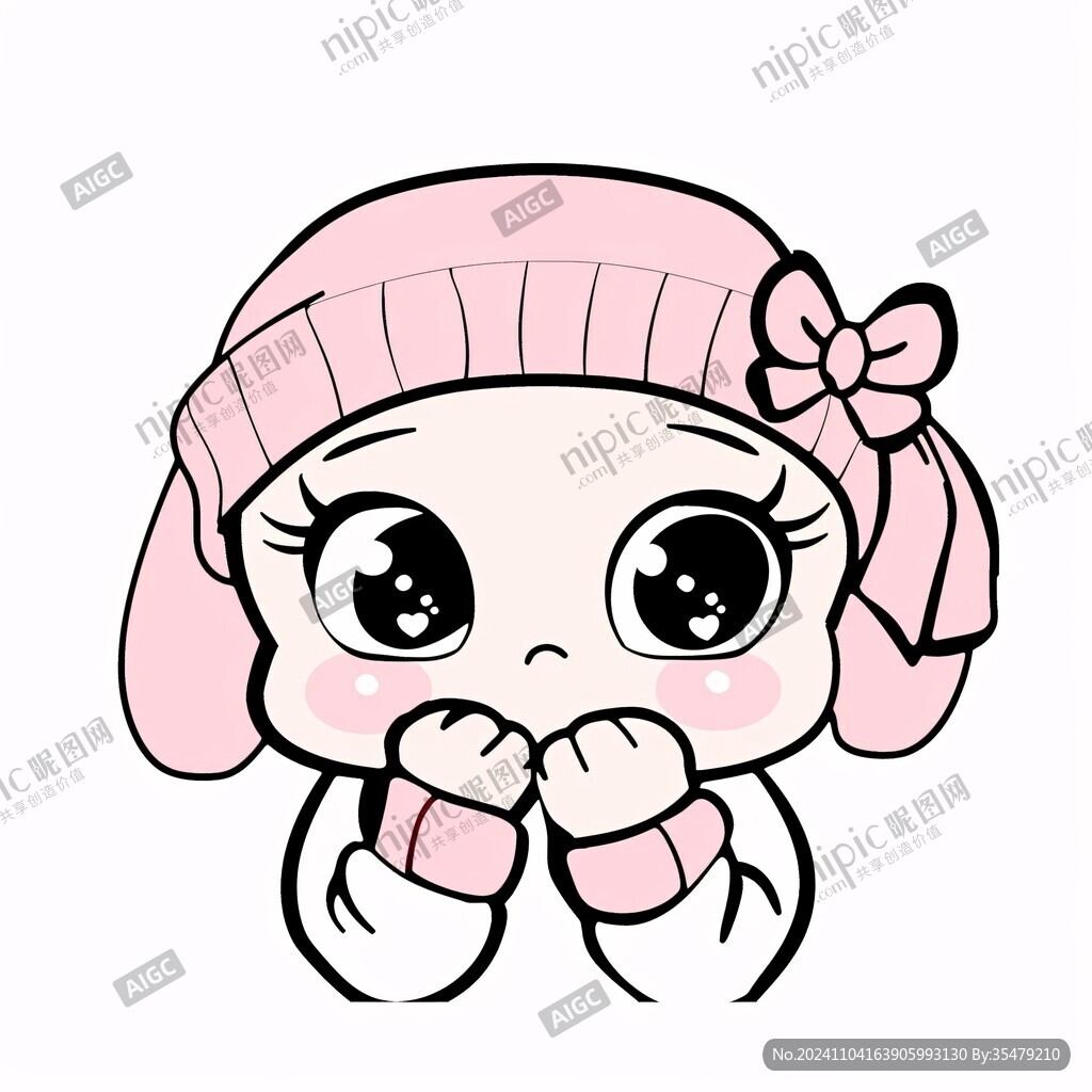 卡通包子头小姐姐