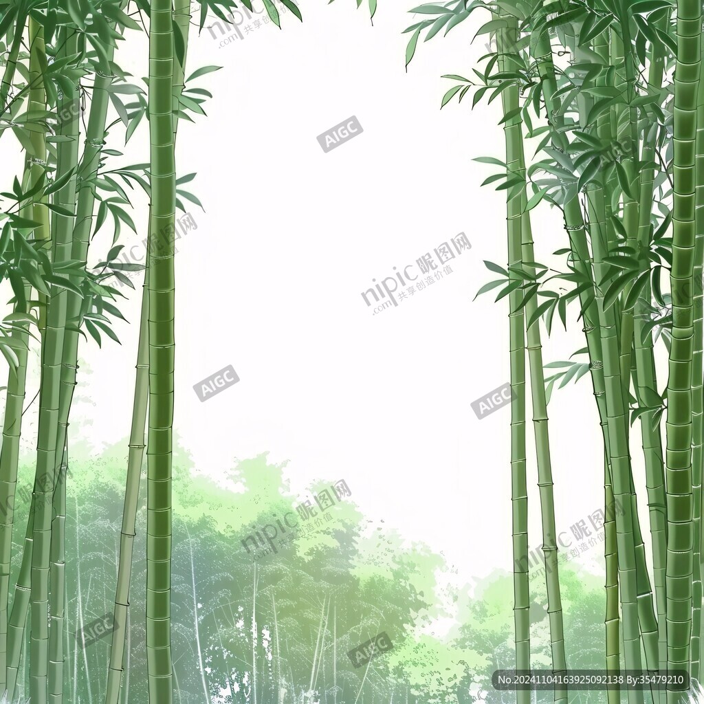 竹林移门素材
