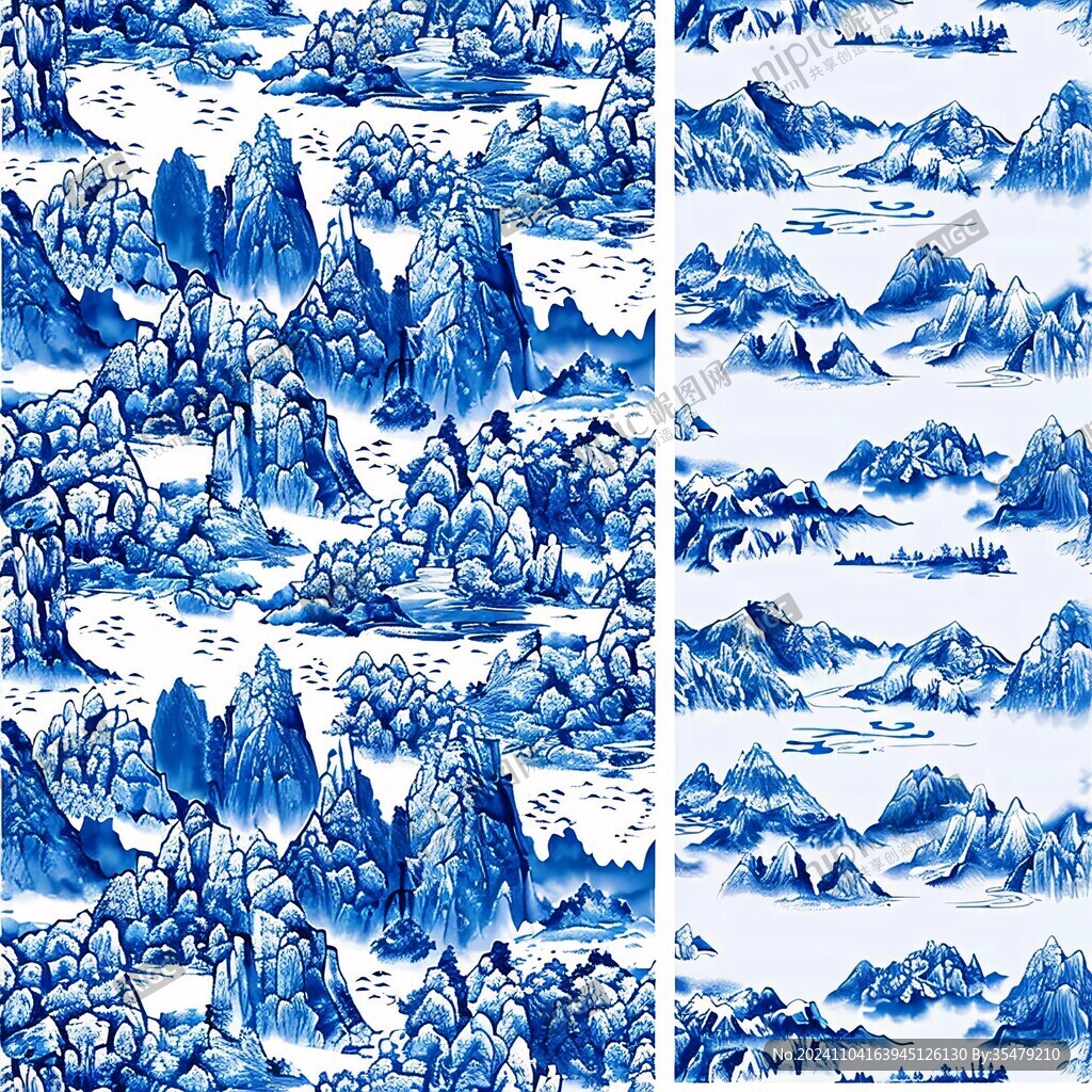 新中式群山山脉