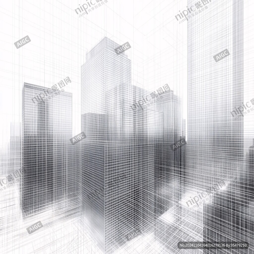 城市建筑3d立体空间