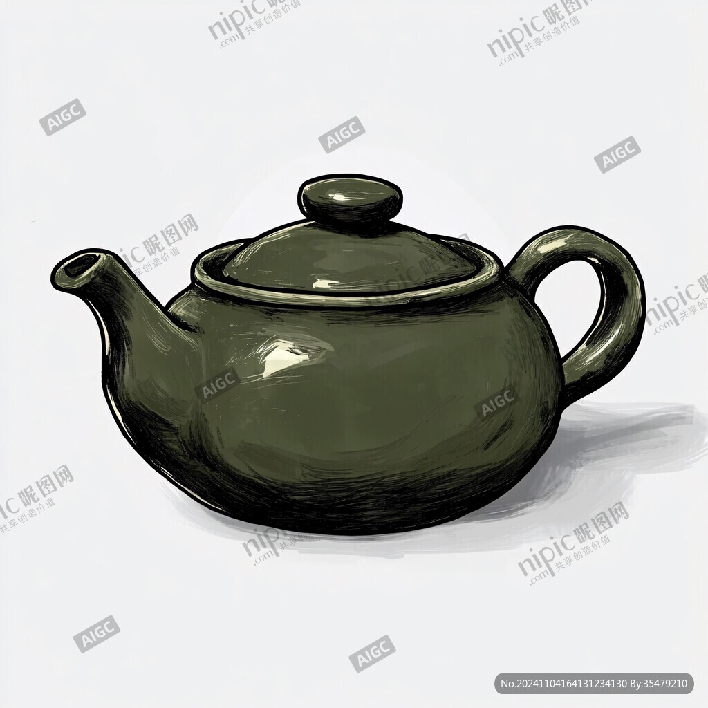 茶壶插画