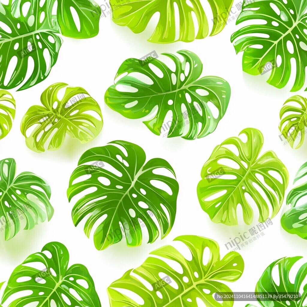 龟背竹无缝