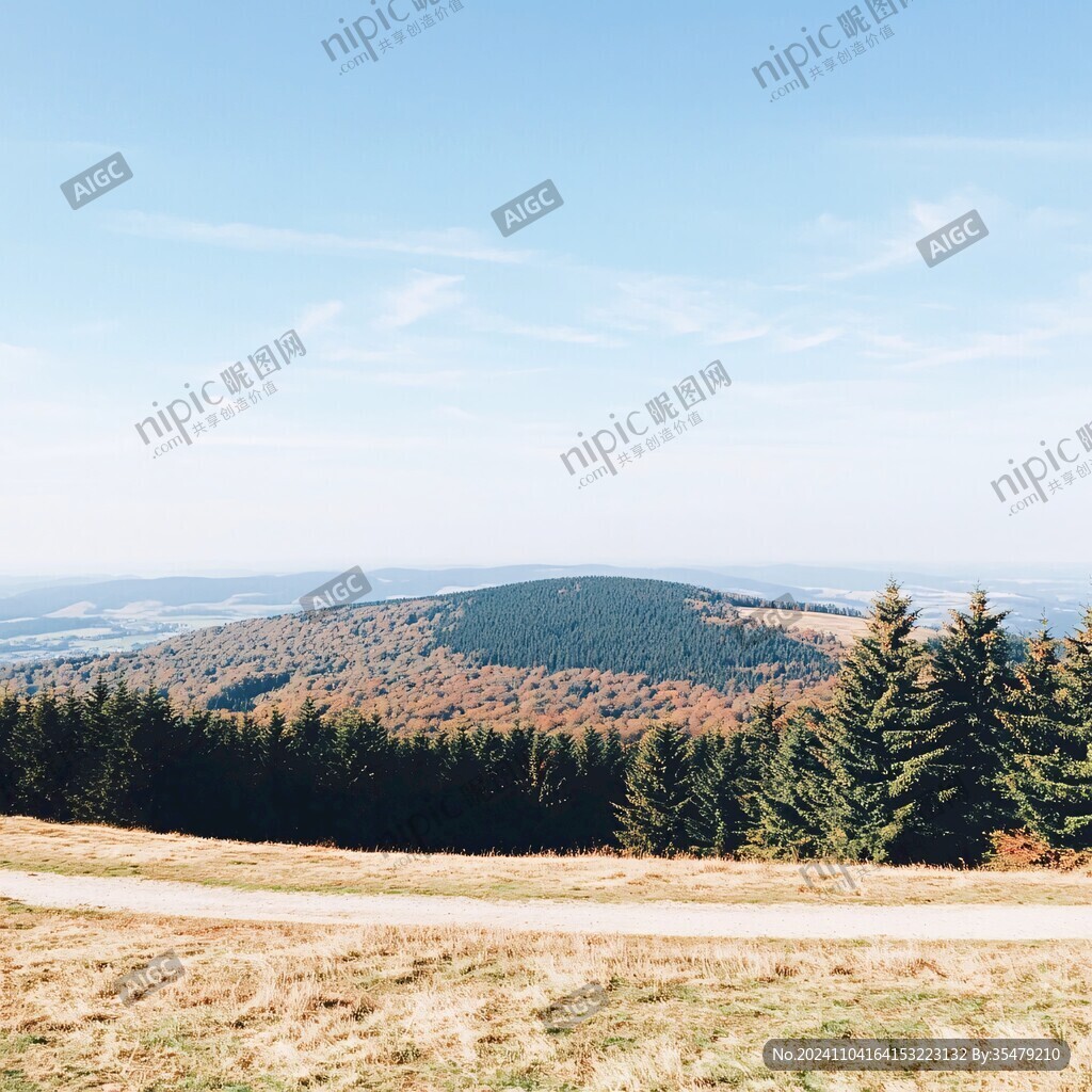 山顶秋景