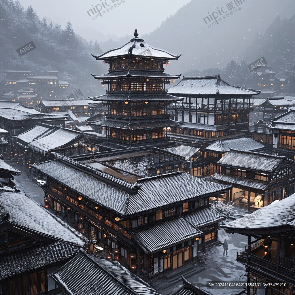 雪天楼阁