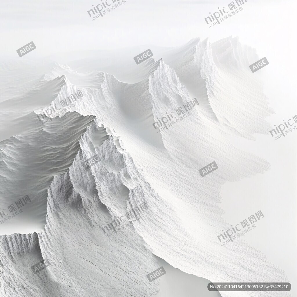 轻奢立体山水画