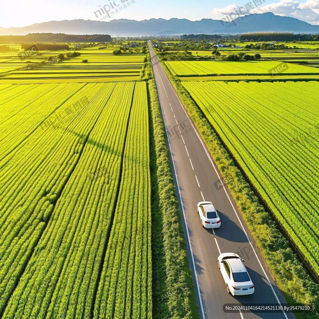 航拍汽车
