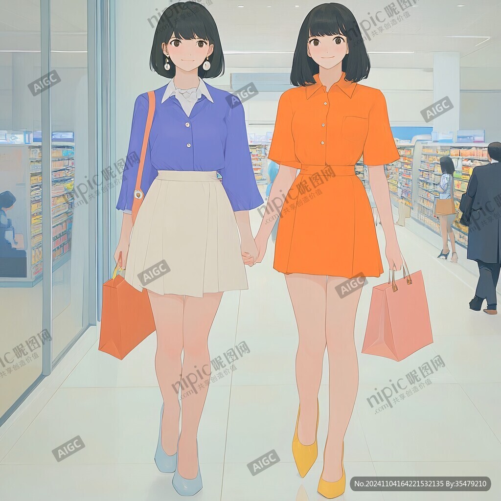 逛街的女生