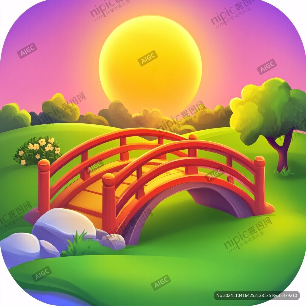 小桥插画