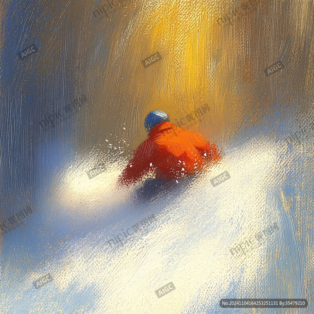 滑雪微距人