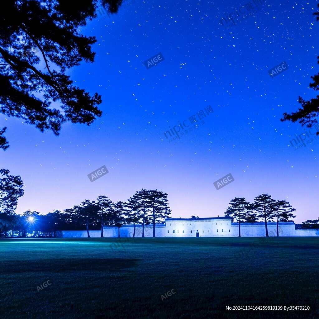 夜晚的球场
