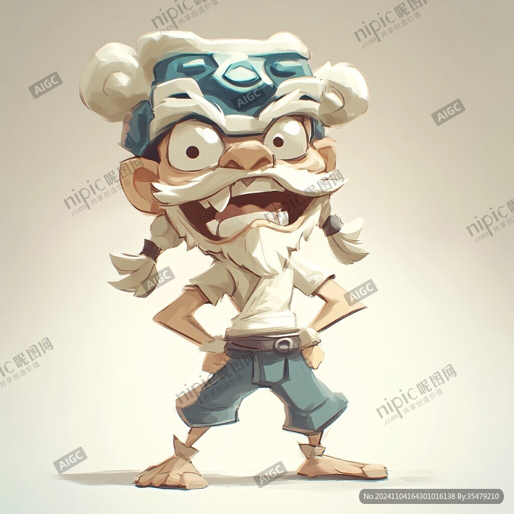 人物造型胡子昂