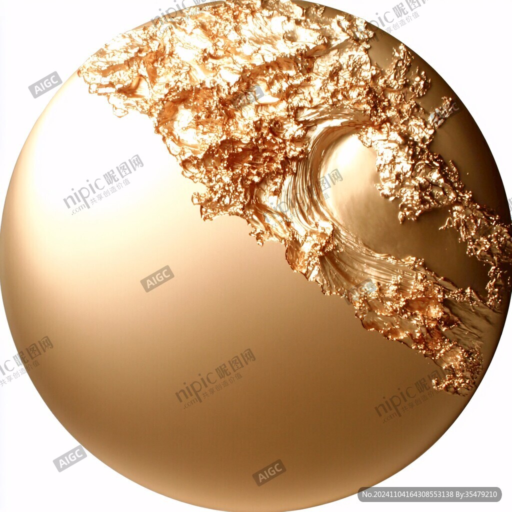 金色球体高贵花纹