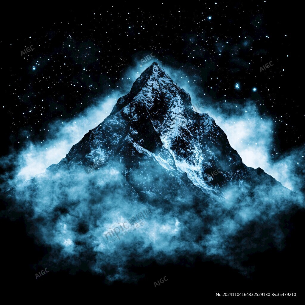 黑色质感山