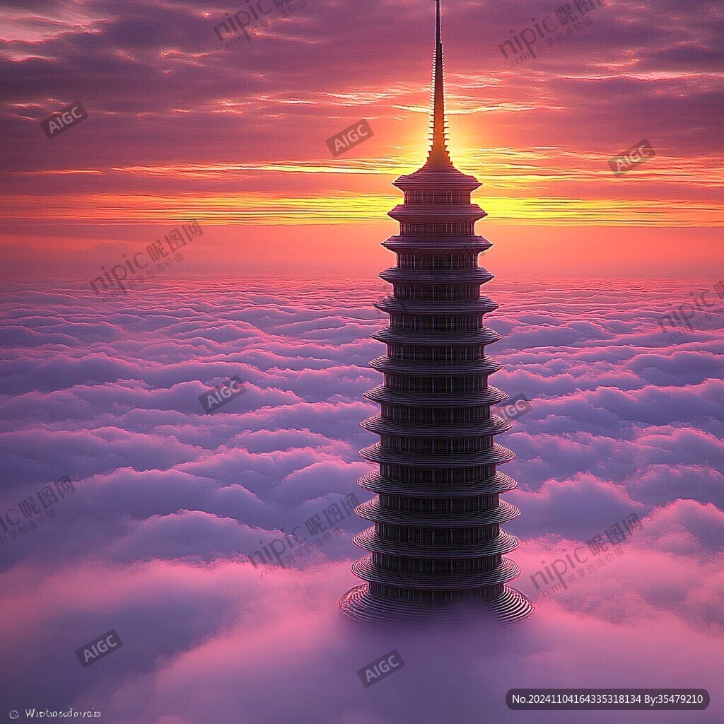 瑞云塔素材