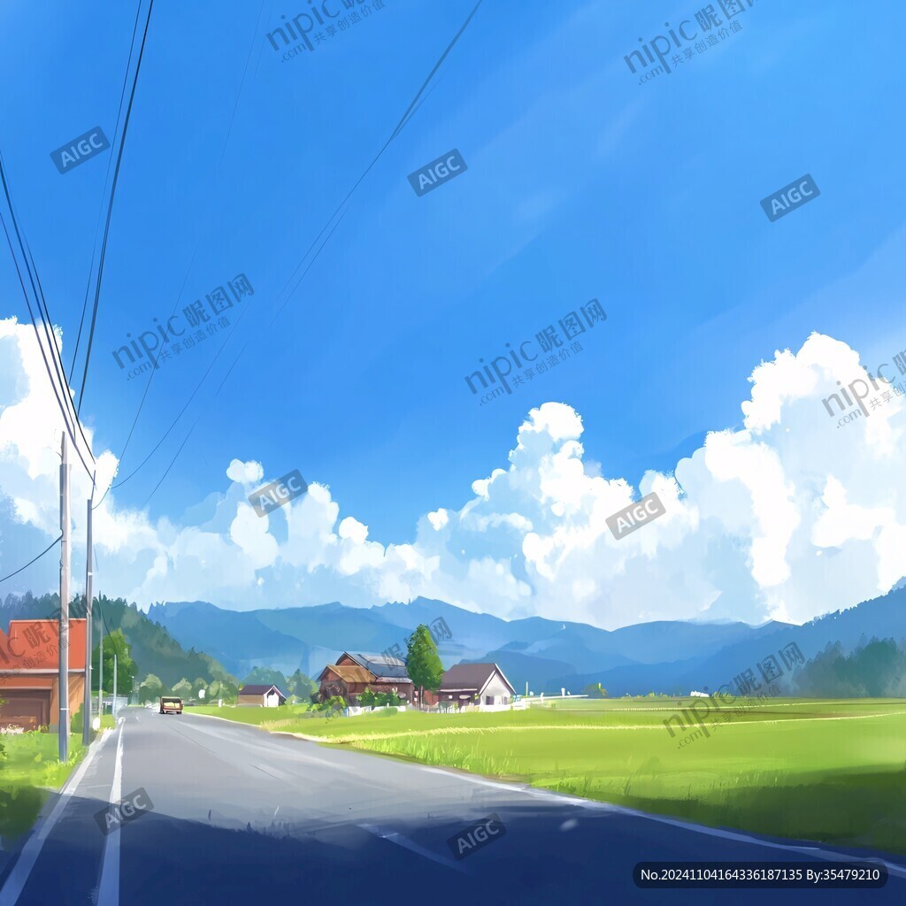 日系风景插画