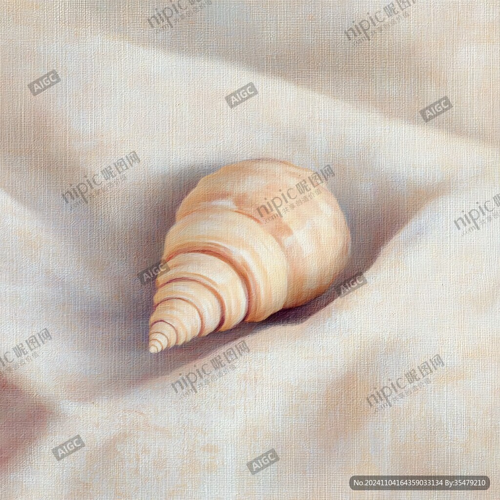 海螺纯白高清图
