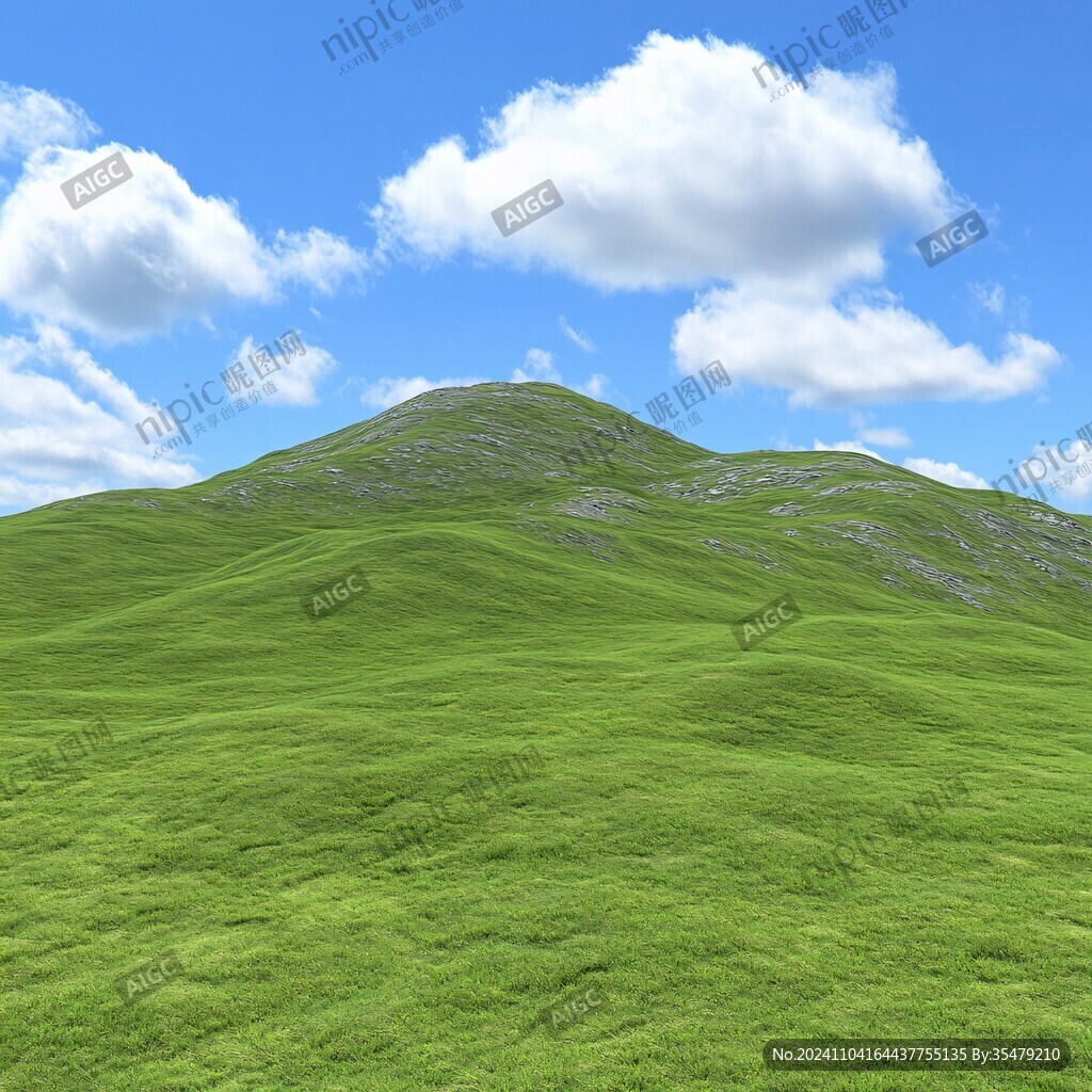 绿色草山