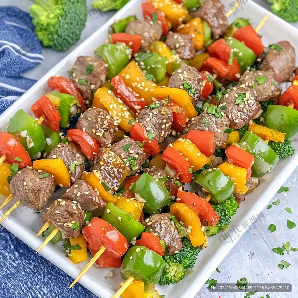 彩椒牛肉串