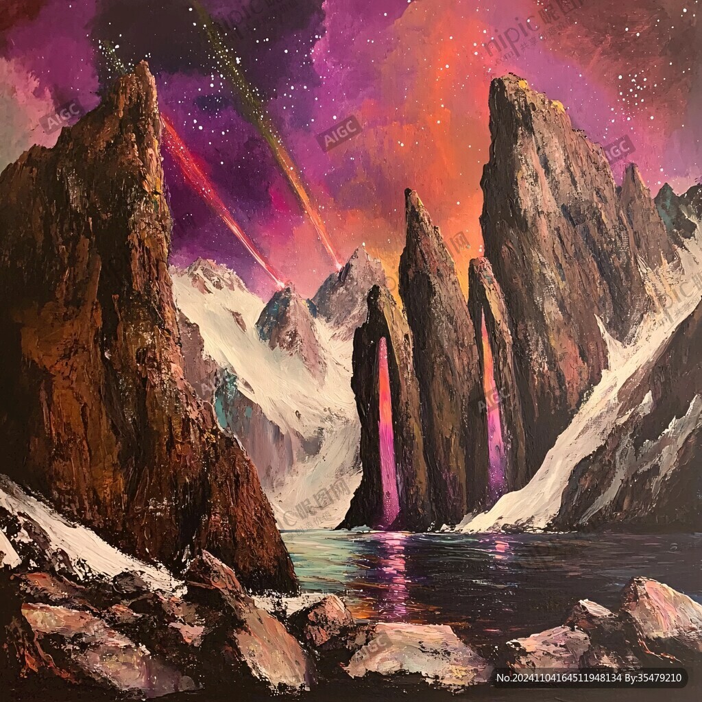 星空系列油画展