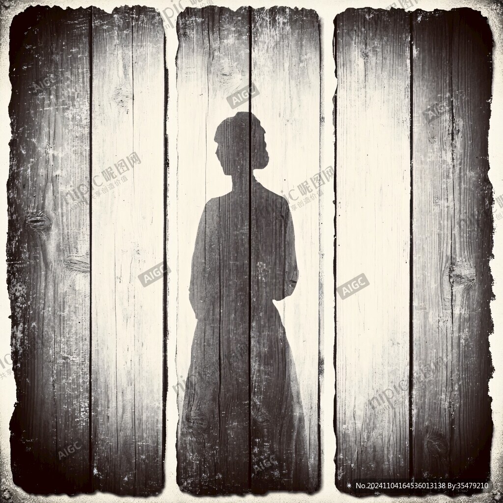 门口女人剪影