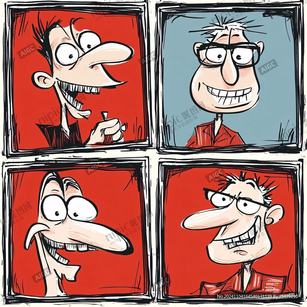 四个漫画