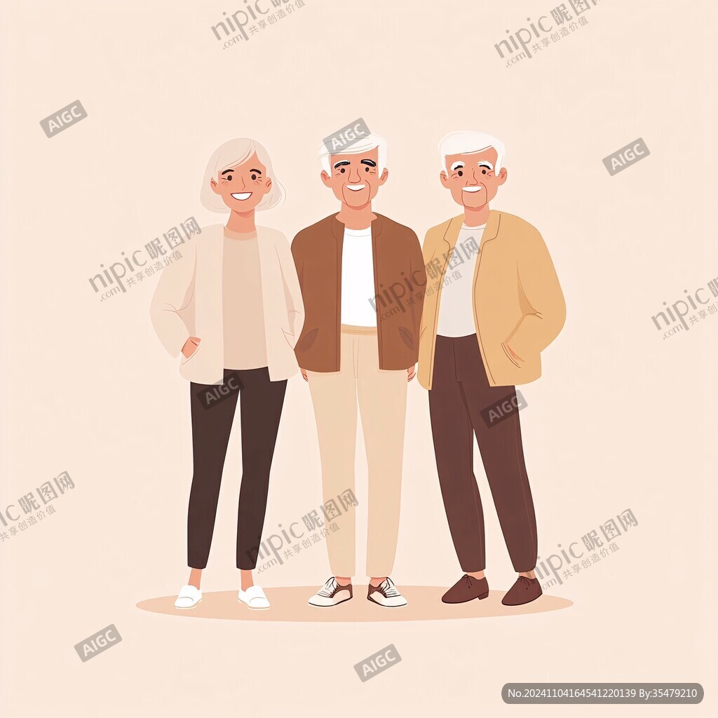 老年人插画