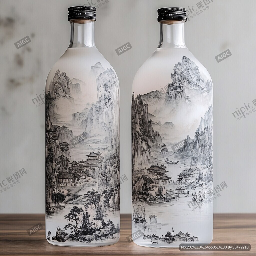 白酒山水
