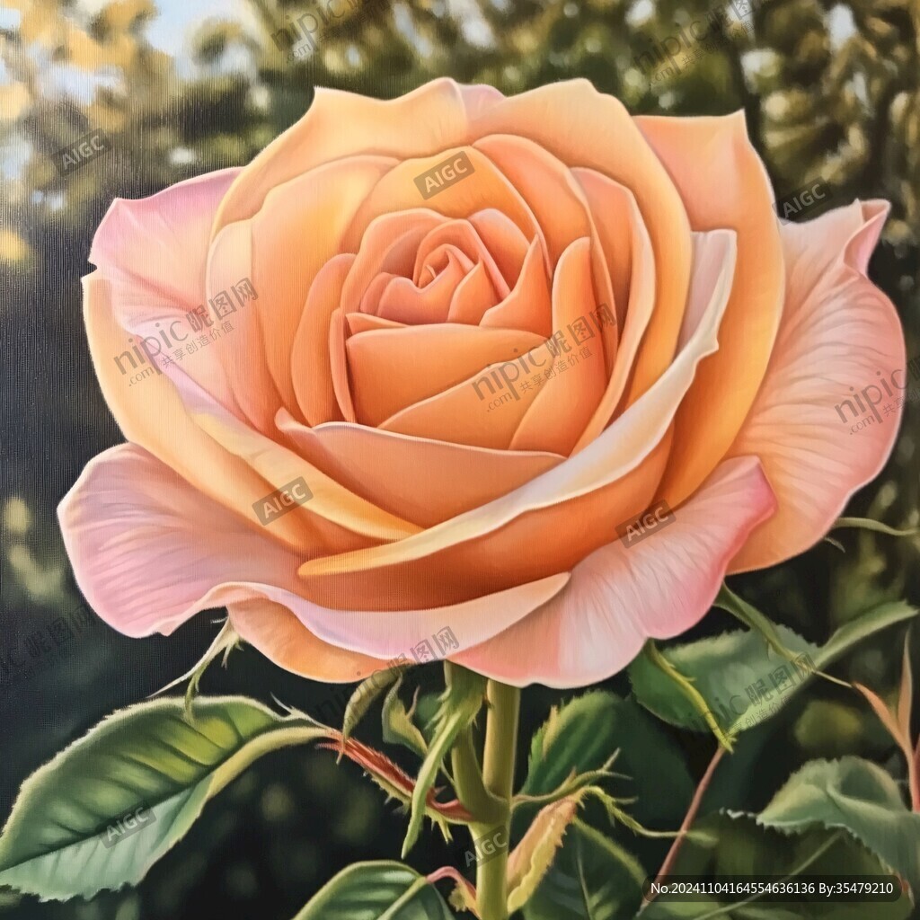 玫瑰花3d画