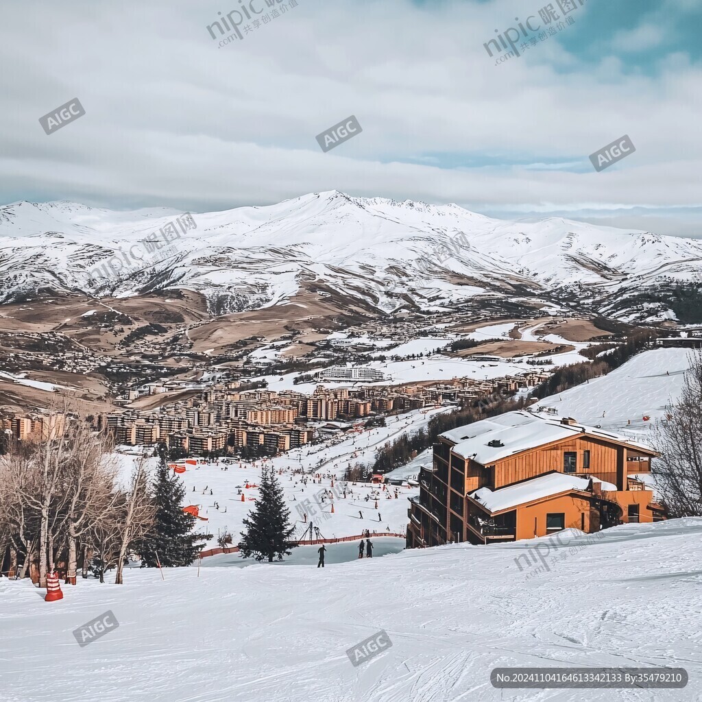 雪山小镇
