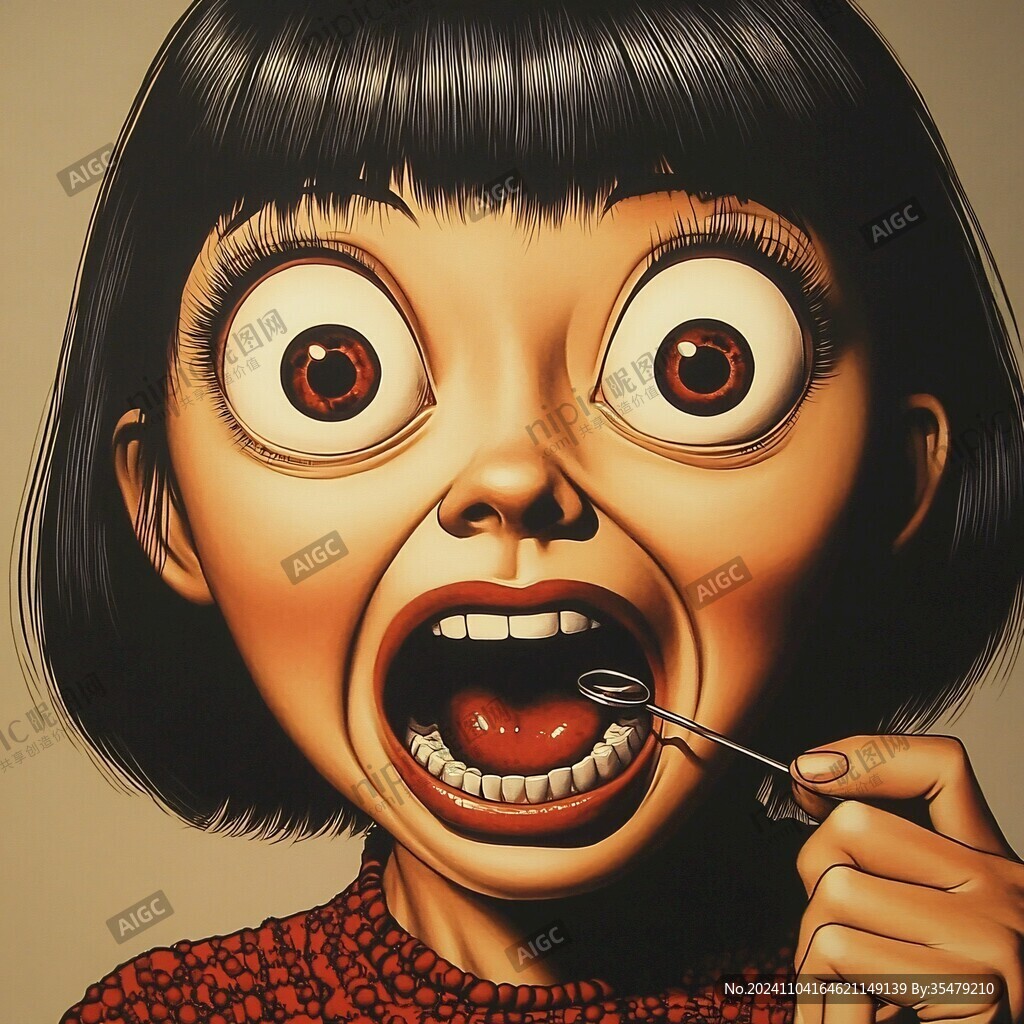 人物表情生动夸张