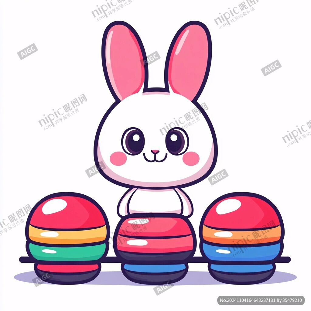 卡通兔子吉祥物设计