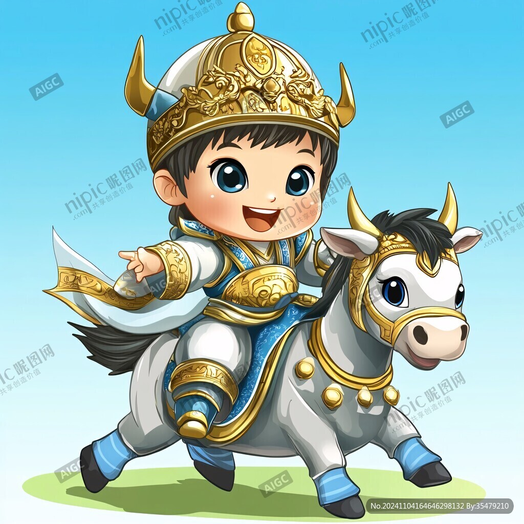 卡通赵云形象