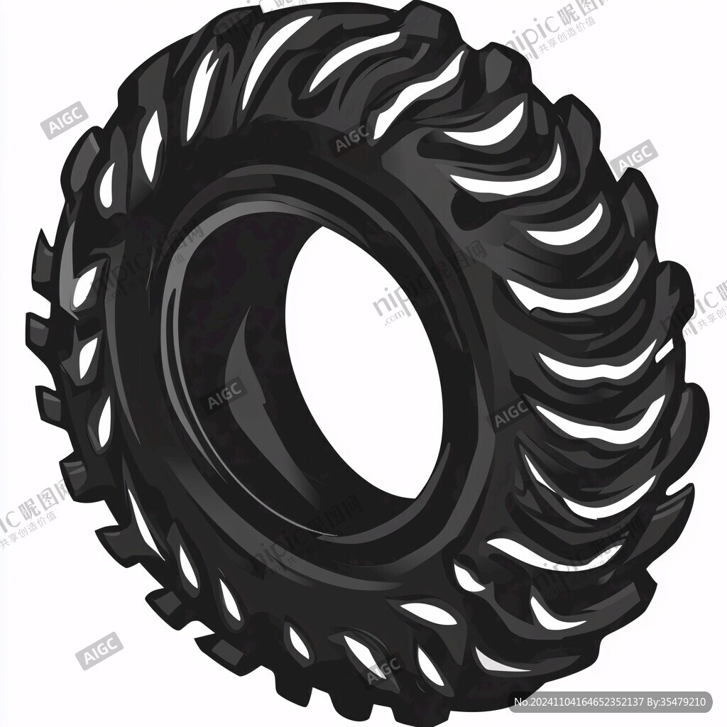 轮胎插画