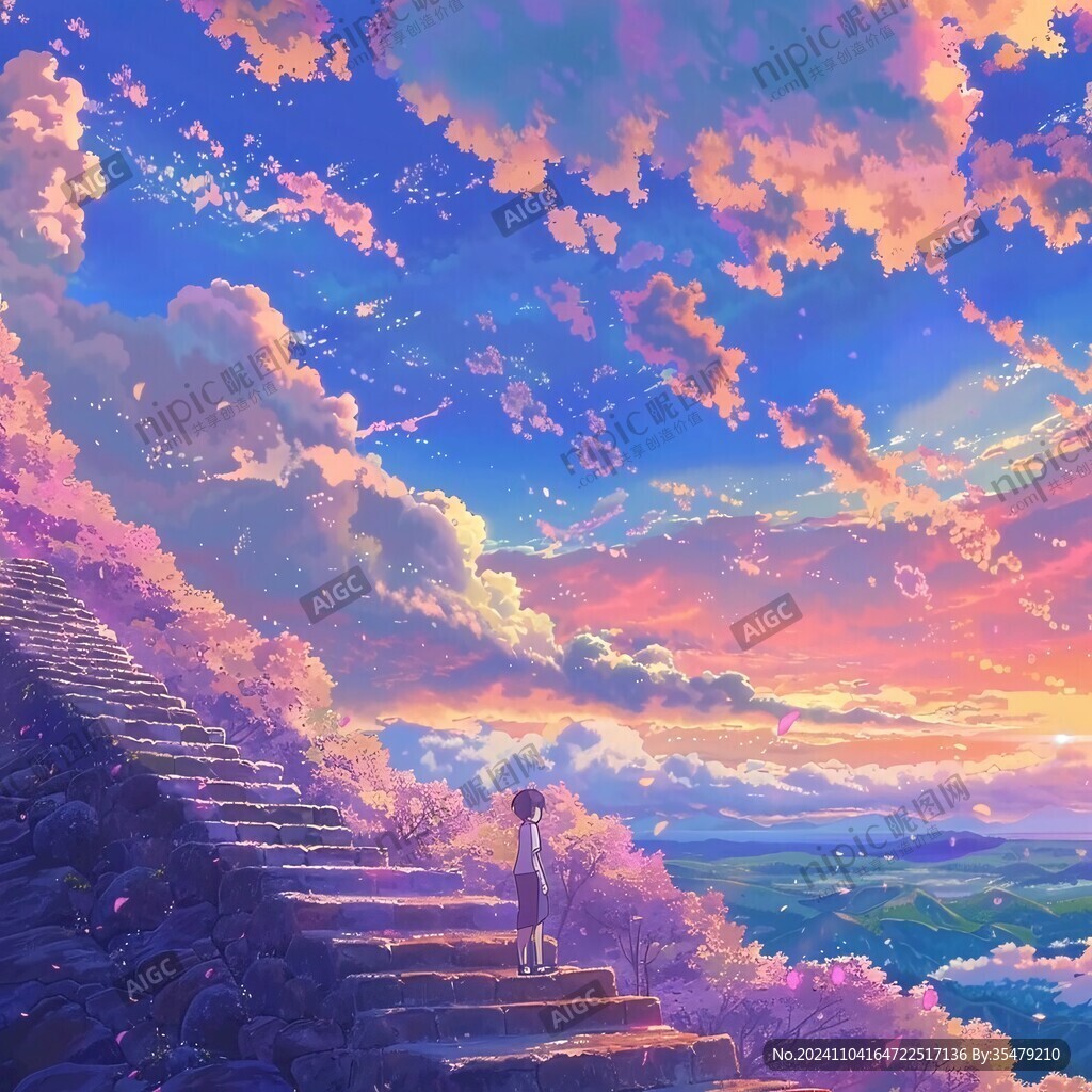 日系风景插画