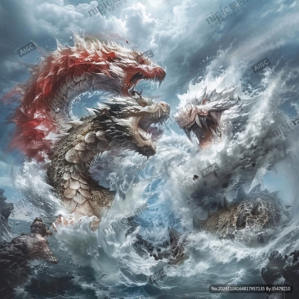 高清唯美双龙戏珠