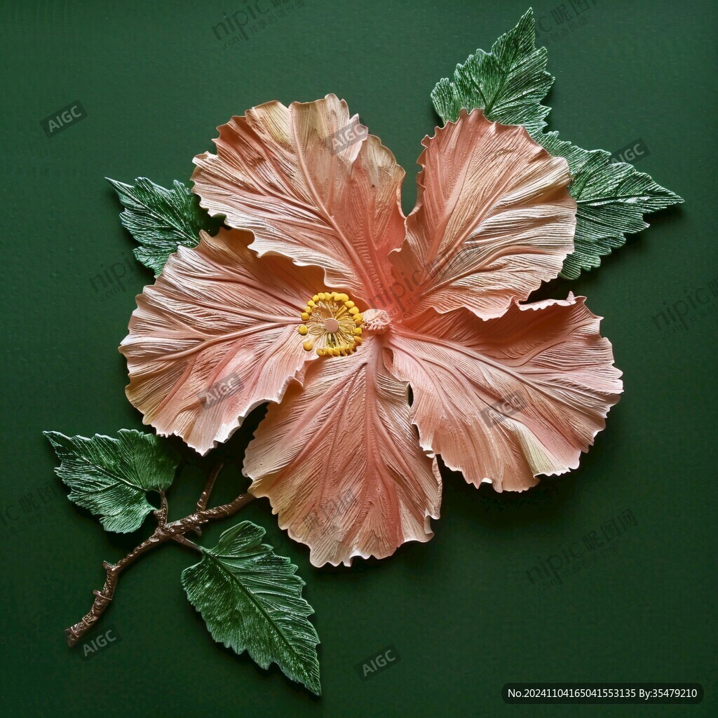 芙蓉花造型