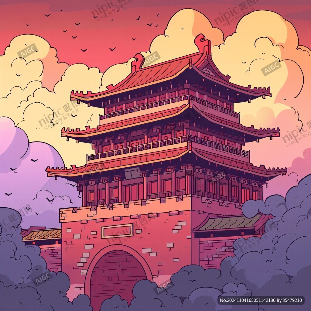 神武门插画
