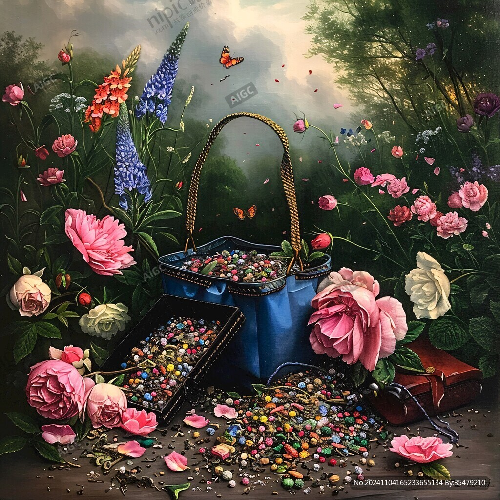 3d立体花卉油画