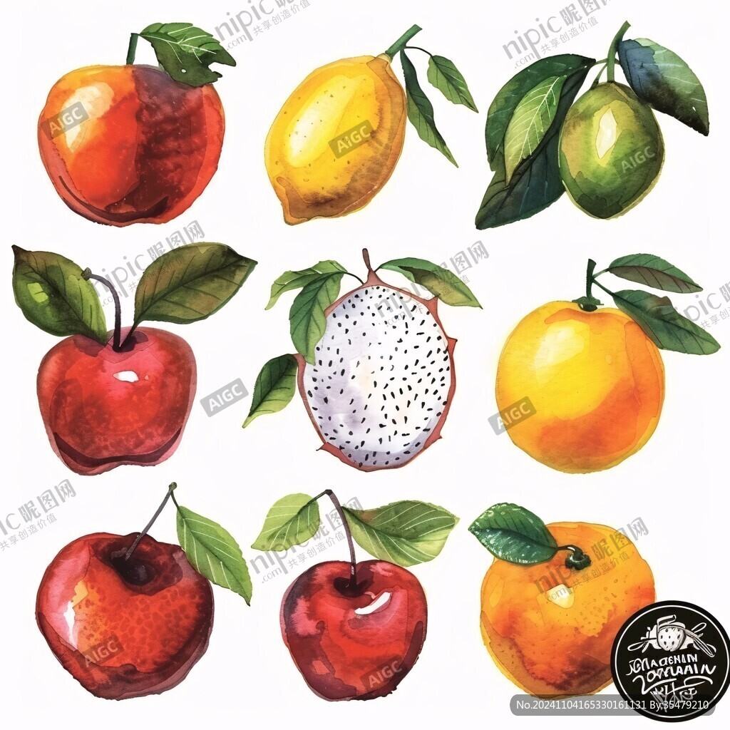 水果插画合集
